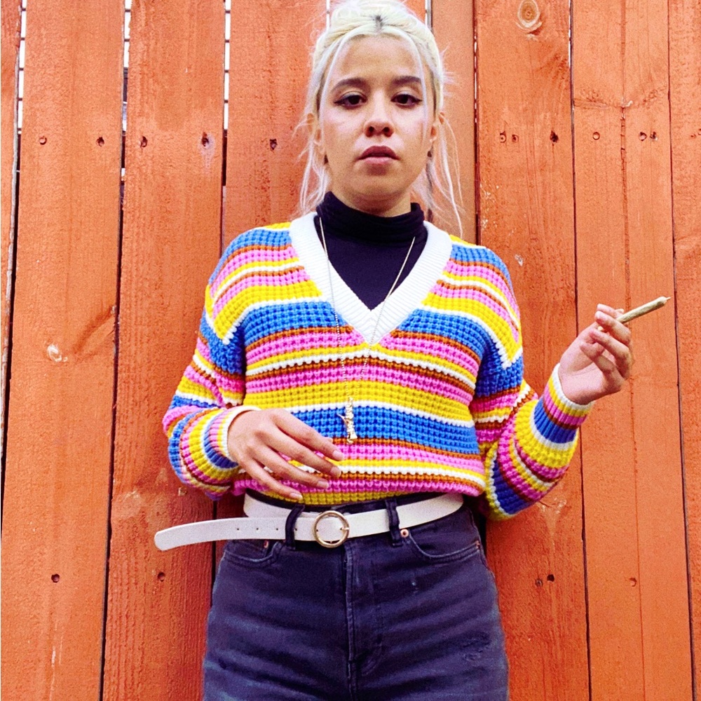 Multi stripe sweater